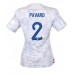Billige Frankrig Benjamin Pavard #2 Udebane Fodboldtrøjer Dame VM 2022 Kortærmet